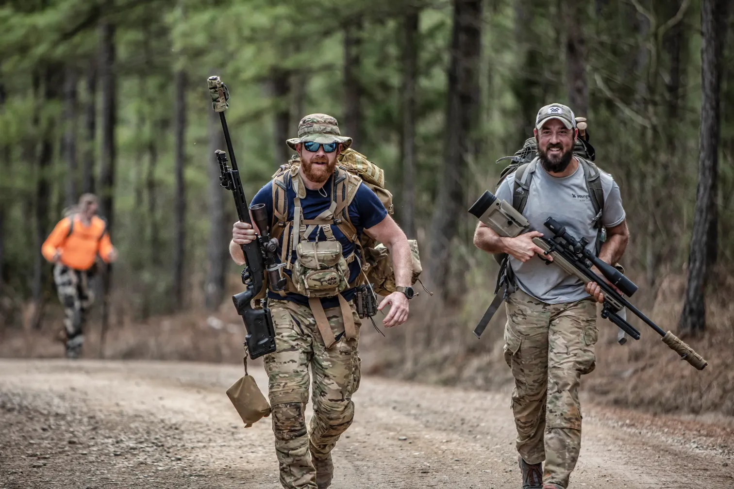 Sniper team participating in challenge